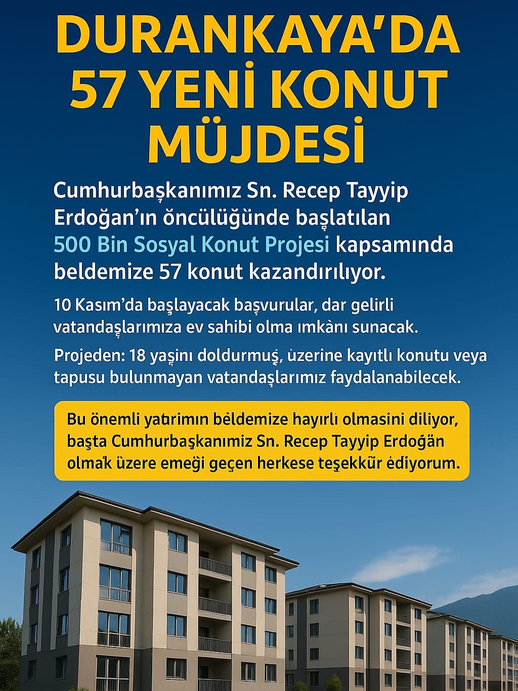 Konut Başvurusu